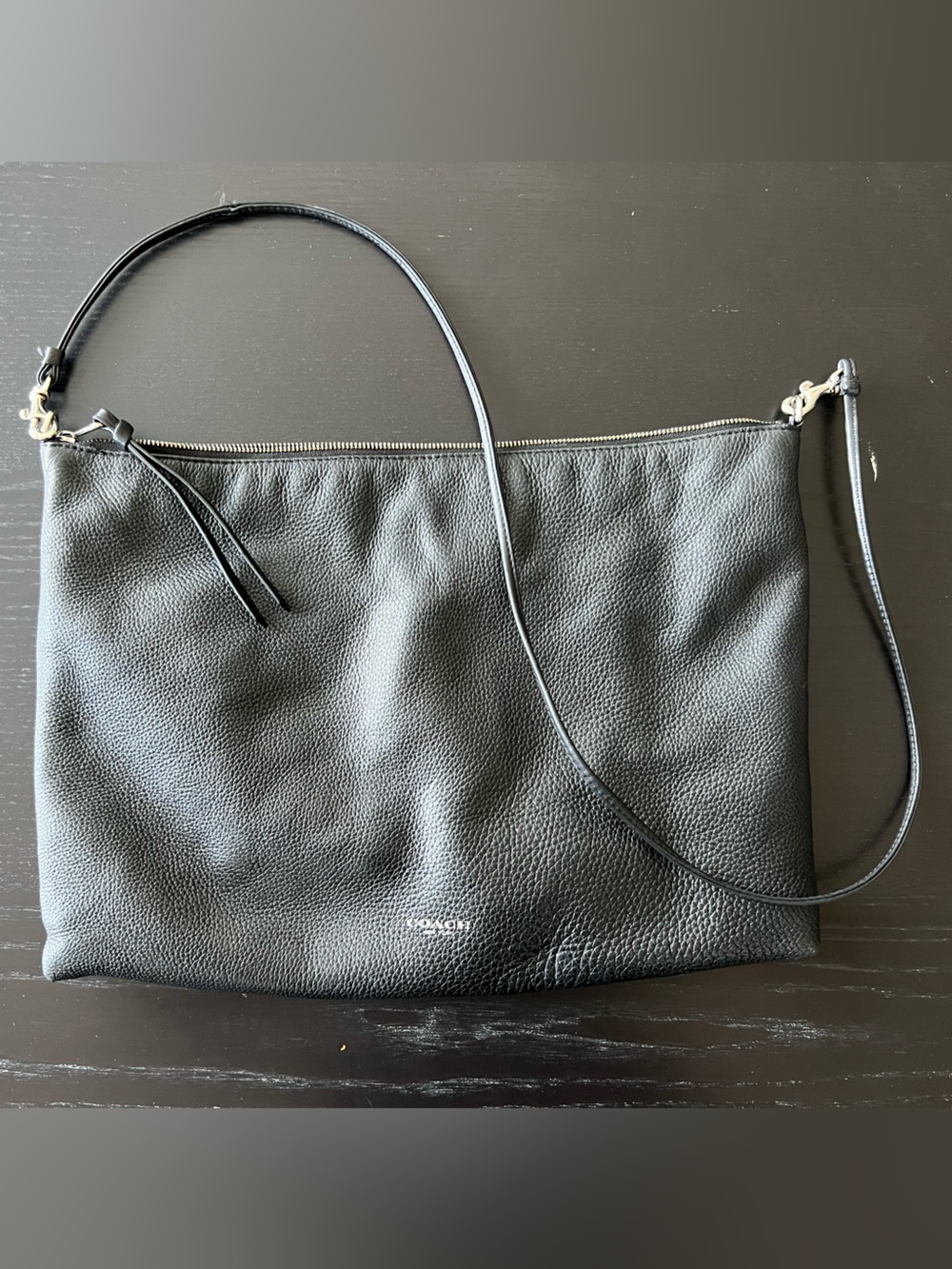 Black Leather Coach Purse